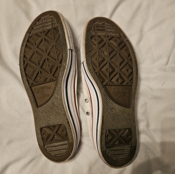 Converse All Star White Elastic Back Sneakers - Picture 1 of 3